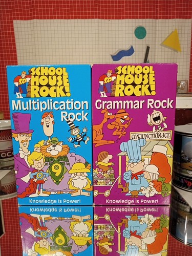 Schoolhouse Rock - Grammar + Multiplication Rock (VHS, 1995) 2 Tapes 760894702137 | eBay