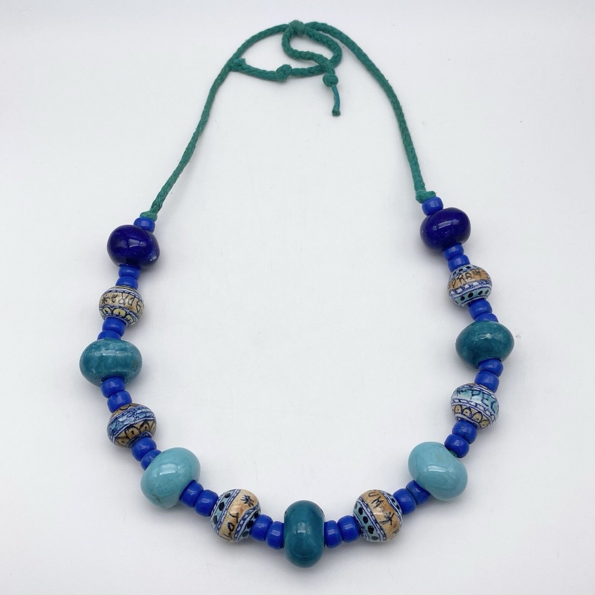 71 Inches Long Hundreds Of Handmade Native American Jewelry Silver Beads Lapis Wrap Around Necklace 71 Inches Long Hundreds Of Handmade Native American Jewelry Silver Beads Lapis Wrap Around Necklace