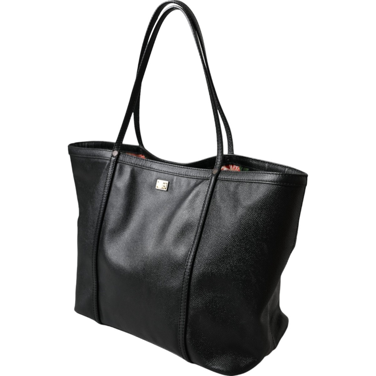 DOLCE & GABBANA Bag Black Leather Miss Escape Shopping Tote DOLCE & GABBANA Bag Black Leather Miss Escape Shopping Tote