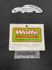 Wolfe Motorsports Vintage RC Car Part # 30-125 Pro-Nylon 8-32 Differential Nuts 
