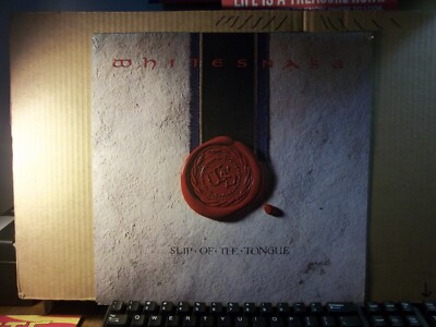 Orig Vintage Whitesnake Slip/Tongue  1989 12x12 Promo Flat/poster Not a record
