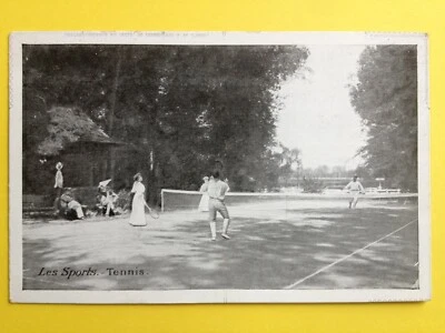 cpa Les SPORTS TENNIS Pub Chicorée Emile BONZEL à HAUBOURDIN - Photo 1/2