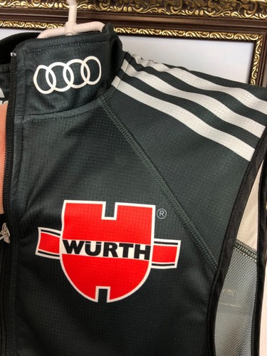 Adidas Lightweight Vest Ski Running Audi Wurth Deutschland Germany Jacket Size M - Picture 5 of 13