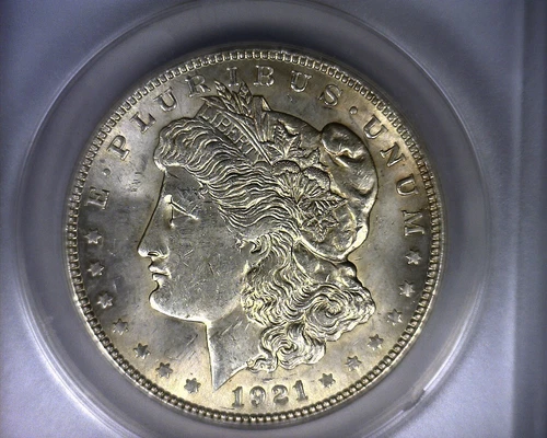 MS62 ANACS 1921 TOP 100 VAM 41B MORGAN SILVER DOLLAR UNITED STATES COIN 1921