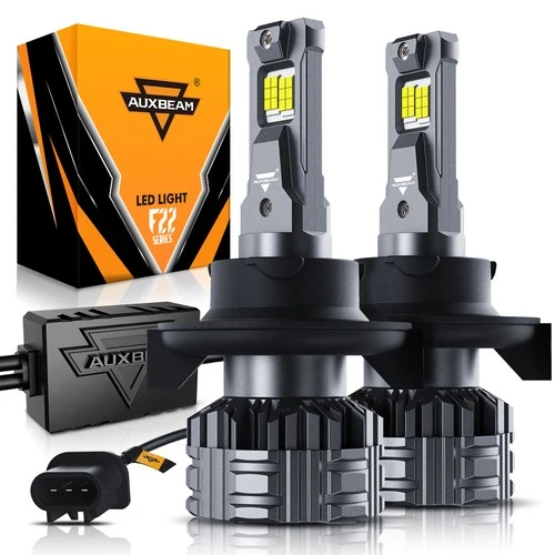 AUXBEAM H13 9008 LED Headlight Bulbs 110W 30000LM Hi/Lo Beam Super Bright White