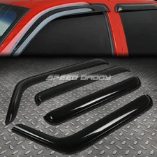 FOR 07-17 WRANGLER JK 4DR SMOKE TINT WINDOW VISOR SHADE/SUN WIND/RAIN DEFLECTOR