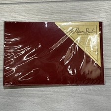 THE PAPER STUDIO Red 10 Page Clear Sheet Paper Scrapbook Photo Album 5x7