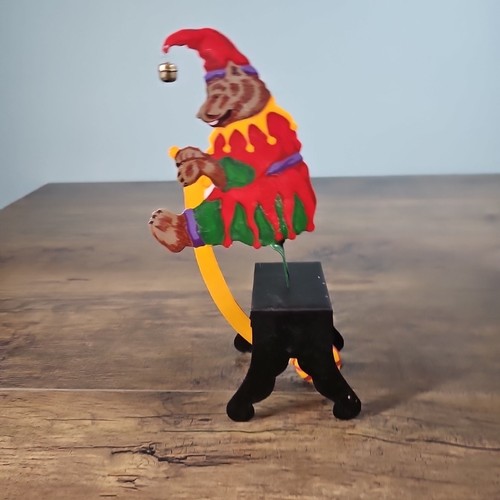 DEPT 56 Circus Bear Jester TIC-TOC Wippe handbemalt Metall - Bild 2 von 6