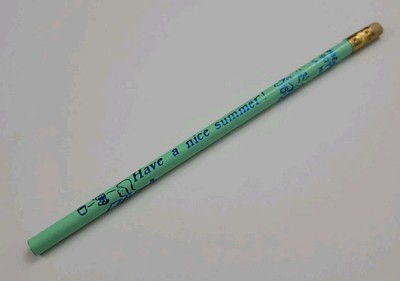 Vintage Have A Nice Summer Cartoon Pencil Surf Fish Beach Moonbeams USA 80s 90s