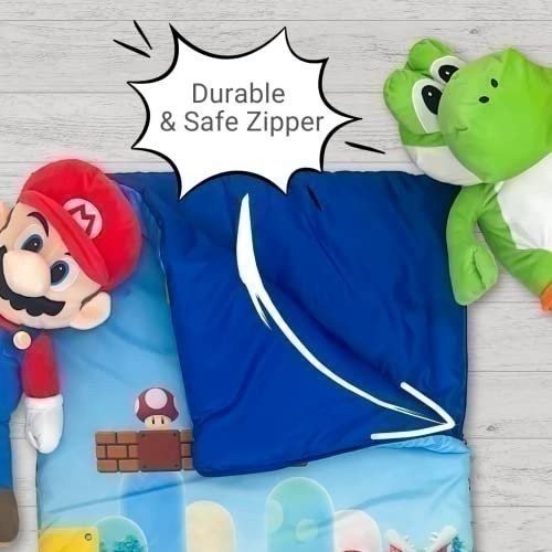 Super Mario 2-teiliges Kinder Schlaf-/Schlummersack-Set, 46 Zoll (L) x 26 Zoll (B) - Bild 5 von 7