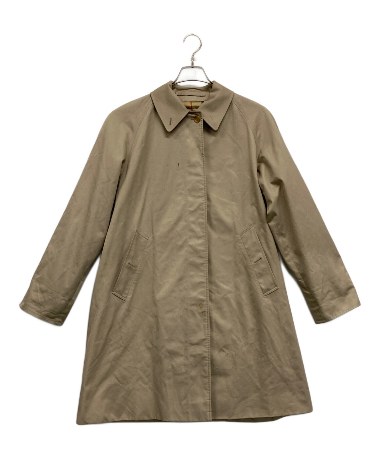 Burberry's Men's Trench Coat Beige Used - Some Signs of Wear and Stains