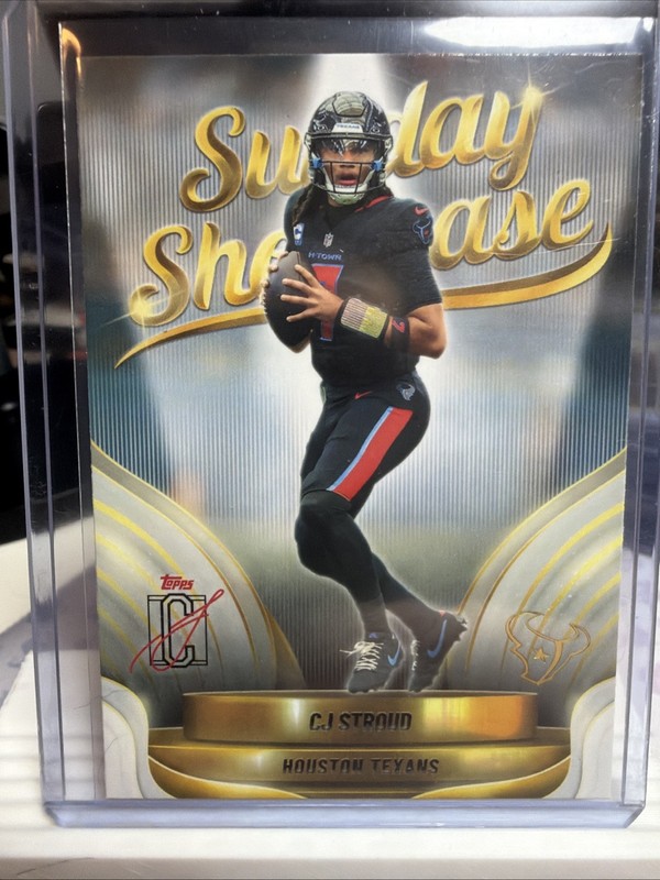 CJ Stroud 2025 Topps Signature Class Sunday Showcase Insert