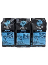 Cafe Ole Texas Pecan Ground Medium Roast Coffee by HEB 12oz (3 bags)