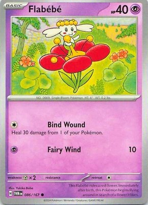 Flabebe 086/167 Pokemon Twilight Masquerade Common NM Pokemon TCG