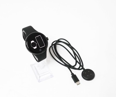 Google Pixel Watch 3 LTE 45mm Matte Black Obsidian Band GA05773-US