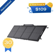 EcoFlow 110W Portable Solar Panel Foldable with Carry Case Certified Refurbished
