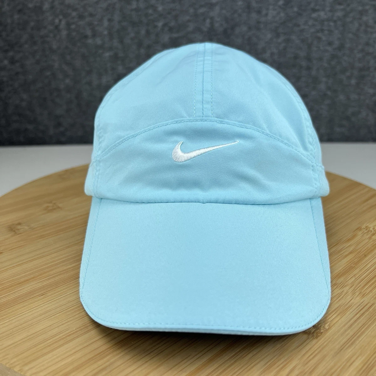Vintage Nike Fit Dry 5 Panel Strapback Hat Blue Unstructured Ball Cap Unisex Run Nike 2000s Vintage Clima-fit 3M Reflective Soft Peak Running  main image 4