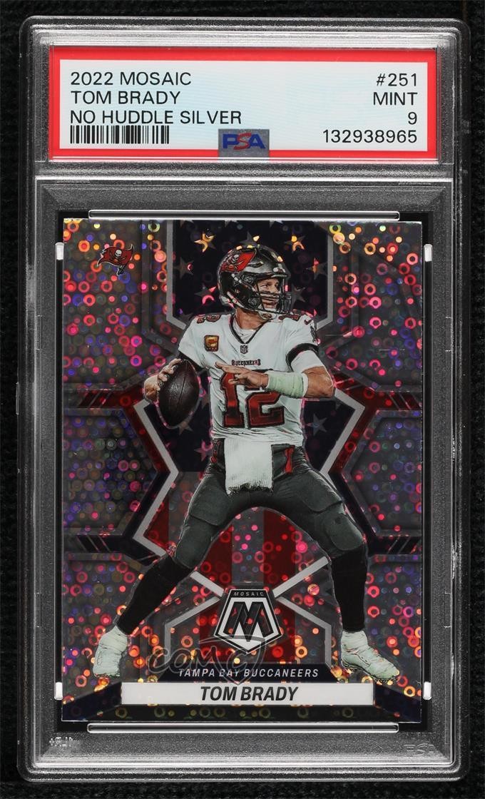 2022 Mosaic National Pride No Huddle Silver Prizm Tom Brady #251 PSA 9 MINT 0ms6