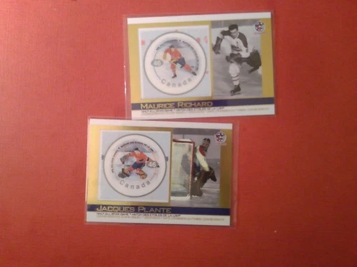 2003 Pacific Canada Post Stamps: Jacques Plante / Maurice Richard NHL All-star