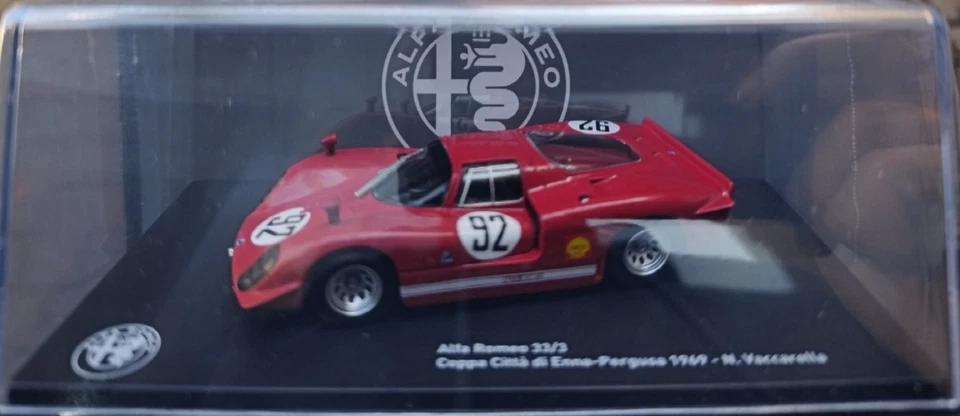 ALFA ROMEO 33/3-COPPA CITTÀ DI ENNA-PERGUSA-1969 ALFA ROMEO SPORT COL  1:43 N#18 - Immagine 3 di 4