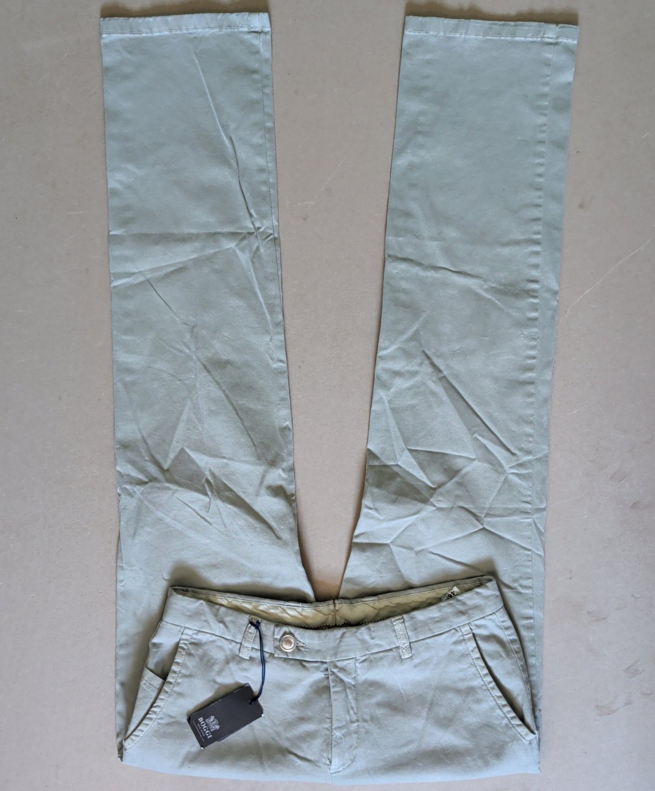 Pantalones de vestir Boggi Milano, para hombre W32 L34 Deadstock hechos en Italia nuevos