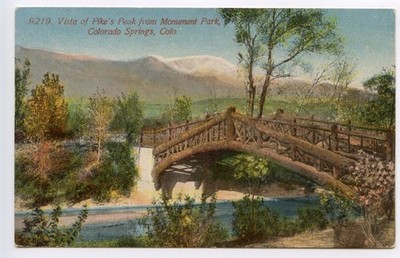 Vintage Postcard: Pikes Peak Monument Park ~ Colorado Springs CO ~ H.R. Schmidt