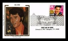 DR JIM STAMPS US COVER ELVIS PRESLEY LEGENDS OF MUSIC FDC COLORANO SILK CACHET