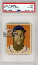 Roy Campanella 1949 Bowman Baseball Rookie Card #84 PSA 4 (206)