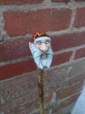 Beautiful wooden walking stick hand carved Handmade wooden walking cane.