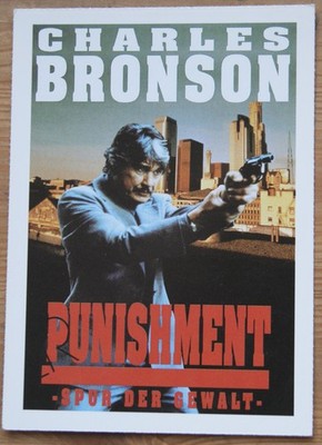 Filmplakatkarte / moviepostercard  Punishment - Spur der Gewalt  C.Bronson