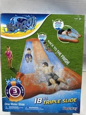 H2OGO! 52200E Triple Water Slide 18 Ft New