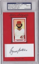 Bruce Sutter St Louis Cardinal 2014 HA PSA DNA Auto 9 HOF 6t All-Star 82 WS Chmp