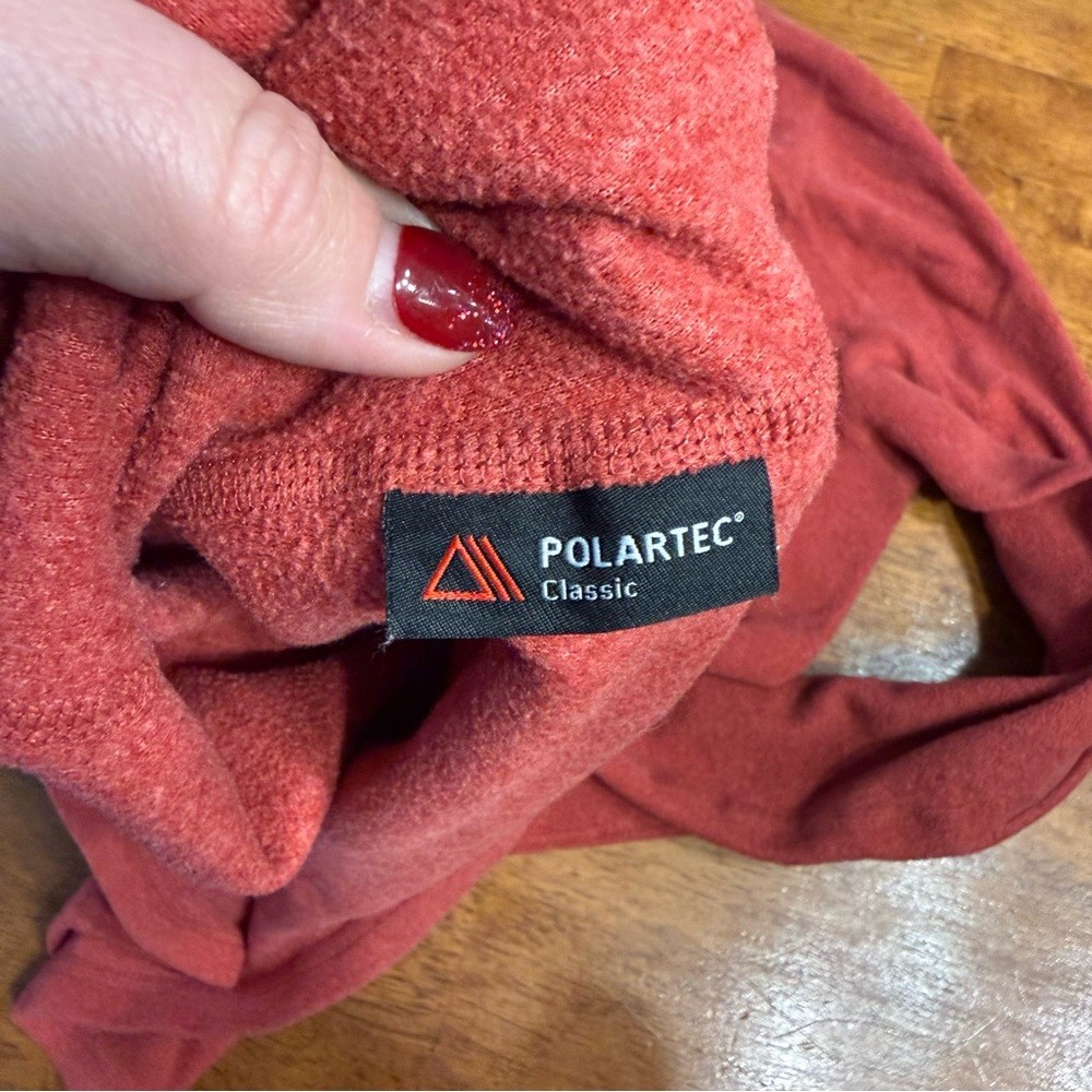 The North Face Women's Red quarter zip fleece Sweater size large thumbnail 9