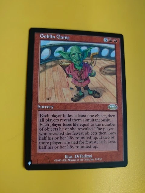 Goblin Game. Rare Sorcery Planeshift Mystery Booster MTG Card. - Image 3 of 4