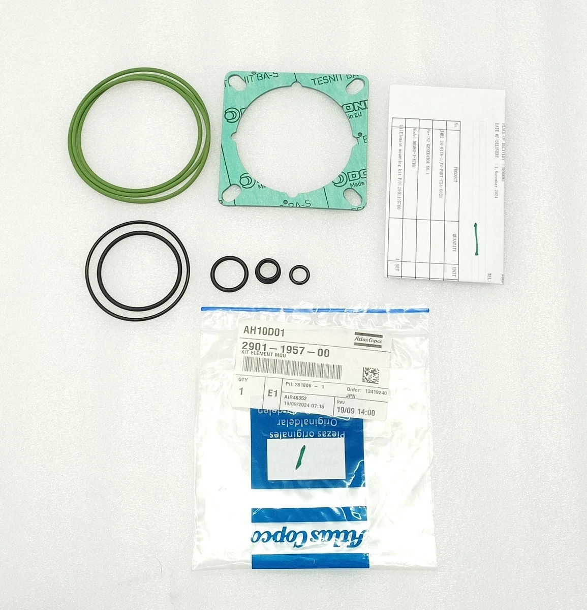 Atlas Copco 2901-1957-00 Kit Element Mounting GA11 30 Service kit