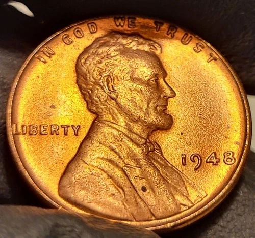 1948-P Lincoln Wheat Cent Penny GEM RED BU!
