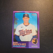 2022 Topps Heritage High Number Hot Box Purple Chrome Gary Sanchez #537