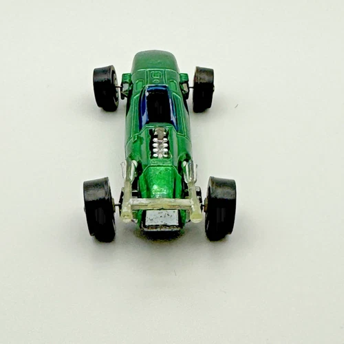Vintage Hot Wheels Redline 1969 Green Indy Eagle w/BLACK BASE