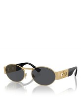 Versace VE2264 Oval Metal Sunglasses Medusa Logo Retro Luxury Eyewear