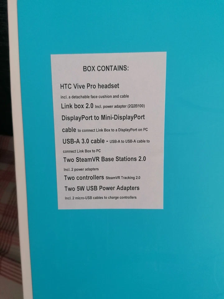HTC Vive Pro Virtual Reality Full Kit, con steam VR base station 2.0 - Image 4 of 4