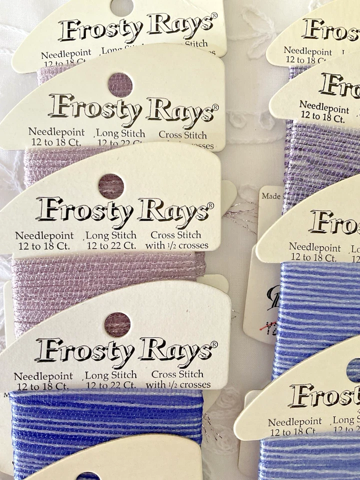 Rainbow Gallery Thread Frosty Rays Lot of 9 Metallic Assorted Purples New - Image 2 of 4