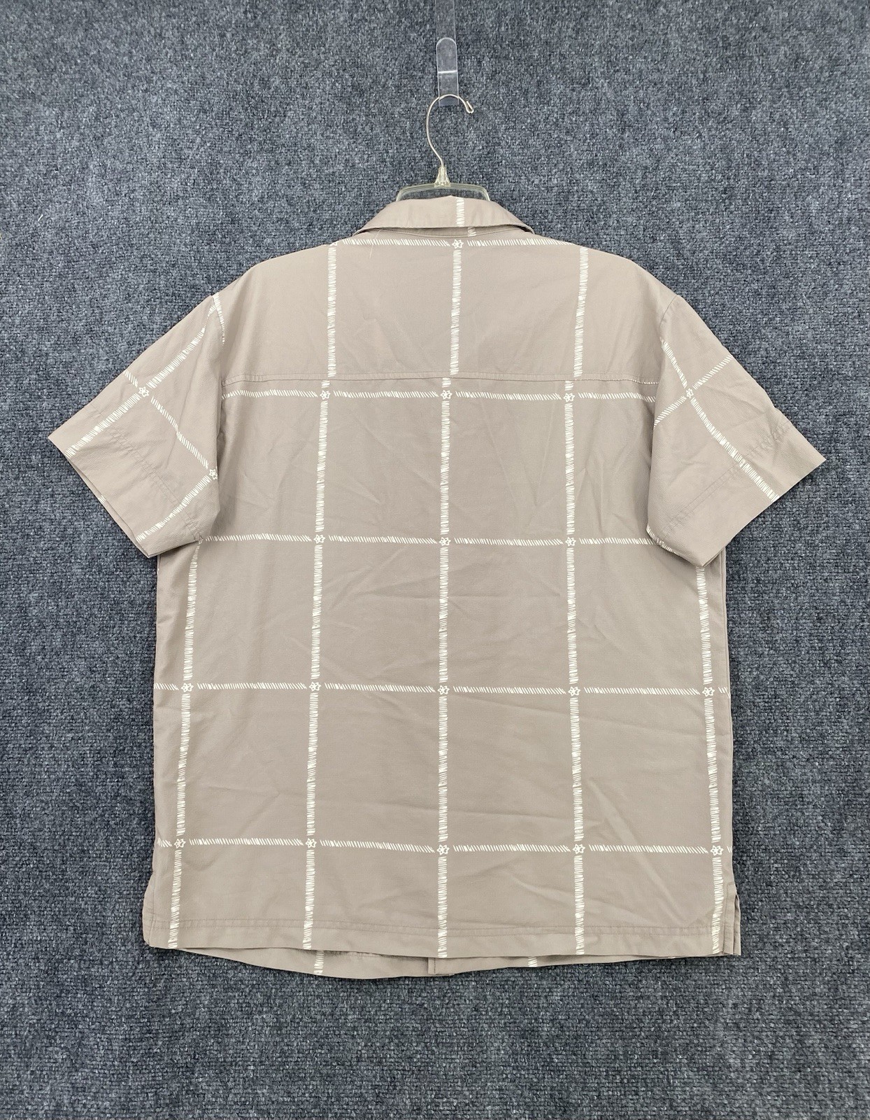 Fabletics Beige Grid Pattern Matching Shirt & Sho… - image 4