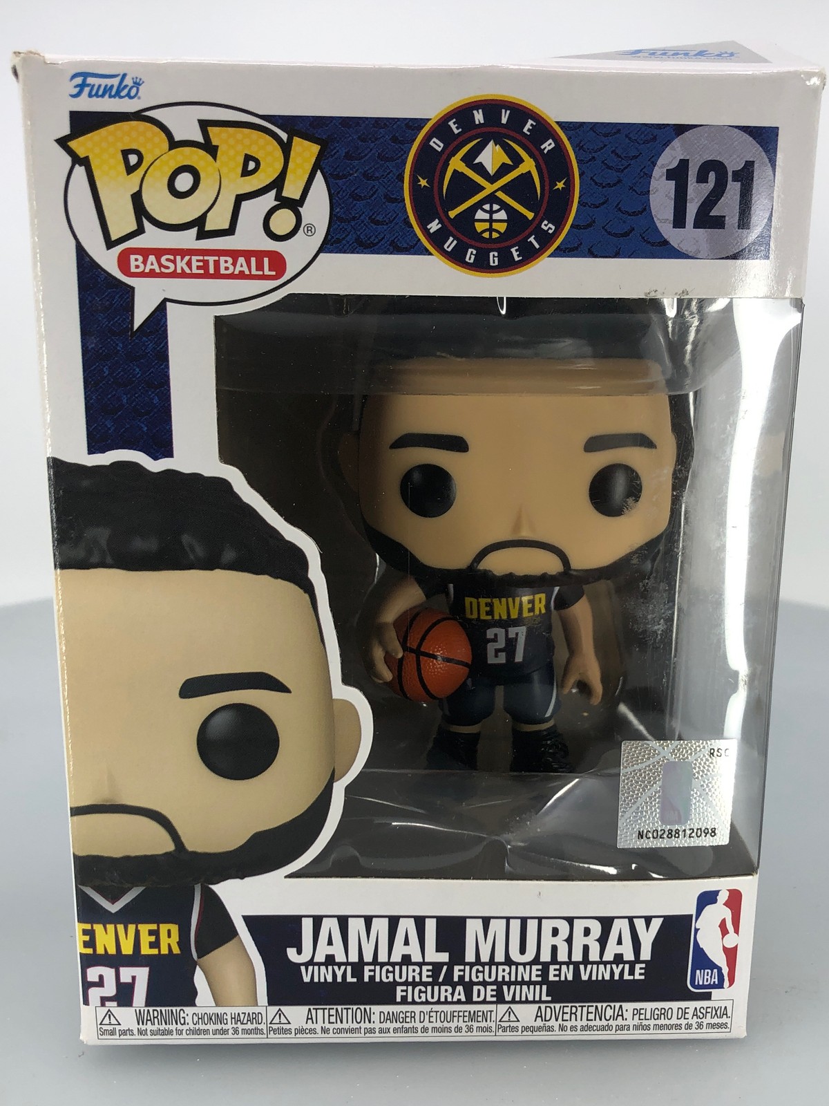 Funko Pop! Figura Vinilo Deportes Nba Jamal Murray Nuggets #121 Caja Dañada