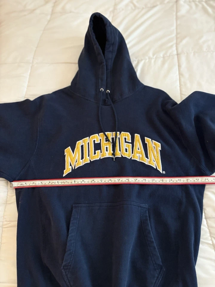 Толстовка с капюшоном женская MICHIGAN Steve & Barry's большая темно-синий пуловер толстовка - Изображение 4 из 4