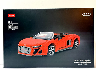 RASTAR Audi R8 Spyder Building Blocks Model Car 1:14 Scale New In Box