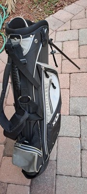 Golf Stand Shorter Bag PRECISE 5 Div Black Shoulder Strap All Zips Work 
