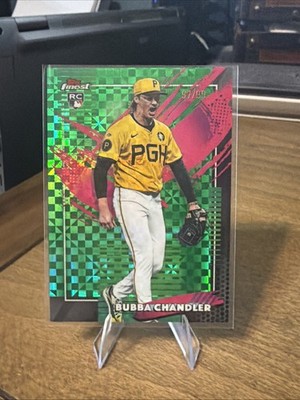 2026 Topps Finest BUBBA CHANDLER RC Rare Green Refractor  #’d 97/99 SP Pirates