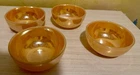 New Listing4 Vintage Anchor Hocking Fire King Peach Lustre Luster Bowls Cereal Soup Salad