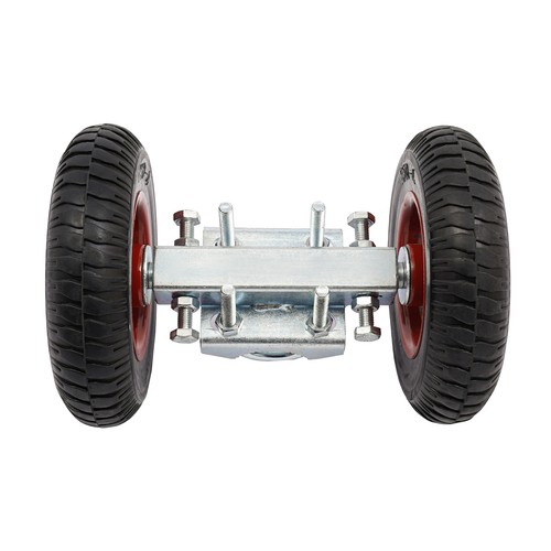 2PCS Gate Rollers 8'' Heavy-Duty Rubber Wheel Double-U Bolts Gate Rollers New - Picture 19 of 23