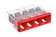 WAGO 2773-404, 80 pieces, Push Wire 4 pole Splice Connectors, 4mm2, 450V, 32A